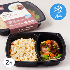 마이비밀 라이킷 도시락 계란볶음밥과 떡갈비 2개입 (냉동), 390g, 2개