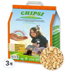 칩시 울트라 흡수형 소동물 과립베딩, 3개, 4.3kg