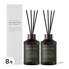 에이센트 퍼퓸드 디퓨저, 포레스트워크, 200ml, 8개