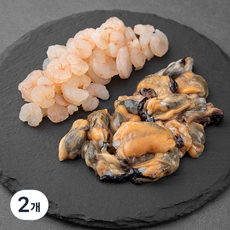 바다자리 새우살 + 홍합살, 160g, 2개