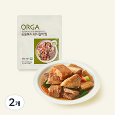 올가 동물복지 인증 돼지 갈비찜, 450g, 2개