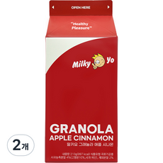 Milky Yo 格蘭諾拉蘋果肉桂麥片, 2盒, 210g