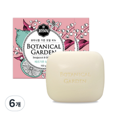 로썸 보타니컬 가든 오일비누 베르가못 앤 뮤게, 85g, 6개