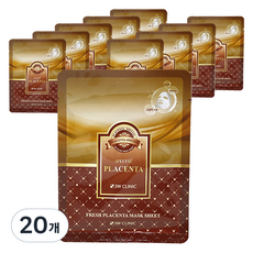 3W CLINIC 清新胎盤素面膜, 20個, 1入