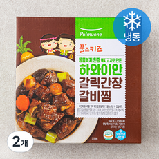풀스키즈 동물복지 인증 돼지고기로 만든 하와이안 갈릭 간장 갈비찜 (냉동), 500g, 2개