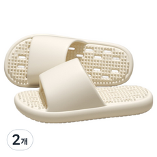 쏙쏙채움 腳底穴道按摩拖鞋 L, 2個, 米色