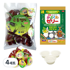 프리미엄 곤충젤리 세트 마루칸 사무라이 50p + 산코 바나나 와이드 30p, 혼합색상, 4세트