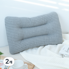 Malolotte 低款100支紗頸椎枕, 灰色, 2個