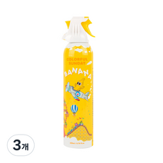 컬러풀선데이 유아 거품 목욕 촉감놀이 버블 클렌저 바나나, 옐로우, 3개, 200ml