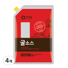 아워홈 굴소스, 1.8kg, 4개