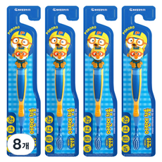 케이엠제약 뽀로로 어린이 칫솔, 혼합색상, 1개입, 8개