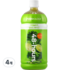 푸드올로지 그린올로지 샐러드 48시간 주스, 1L, 4개