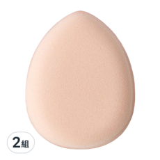 迷你指尖粉撲 20個, 膚色, 2組