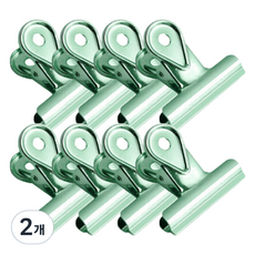 므라반 그로시 스테인리스 집게 그린, 40mm, 8개입, 2개