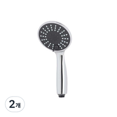 CLOCK按摩蓮蓬頭, 2個, 銀