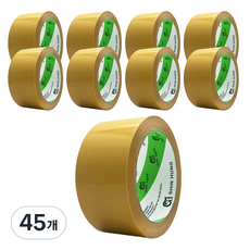 신흥테이프 박스테이프 경포장 황색 50m, 45개