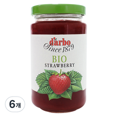 다보 유기농 딸기잼, 260g, 6개