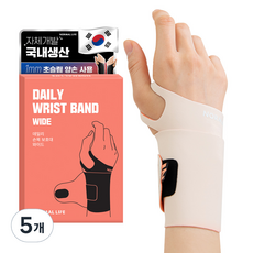 NORMAL LIFE 寬版親膚護腕, 5個