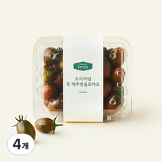 프리미엄 흑대추 방울토마토, 500g, 4개