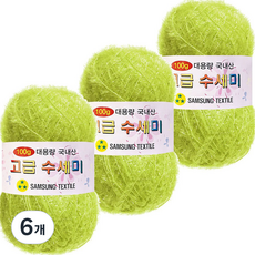 Yarna 大容量豪華洗地機106粉紅100克, 116黃綠, 6個