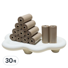 ZIO장바구니 강아지 배변봉투 31 x 22.5 cm, 커피색, 30개, 15개입