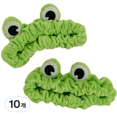 Juuneedu 青蛙洗臉髮帶, 混合顏色, 10個