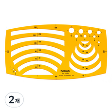 KORING 壓克力標準模板 K-1050, 2個, 單一顏色