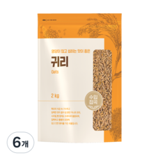 대구농산 영양이 많고 씹히는 맛이 좋은 귀리, 2kg, 6개