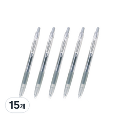 파이롯트 주스 젤잉크펜 0.5mm LJU-10EF, 그레이, 15개