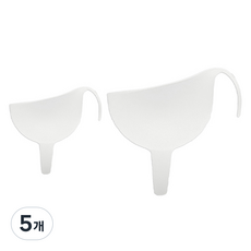 스내지 신형 깔때기 대 + 소 세트, 투명, 5개
