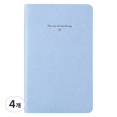 바이풀디자인 생각보관함 라인 미디움 v.2 노트, 04 파우더 블루, 4개 04 파우더 블루, 4개