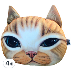 x-dolls 3D車用頸枕, XD112T (黃貓), 4個