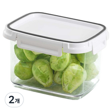 창신리빙 스카이락 높은 반찬통 직 중 2호, 2개, 980ml