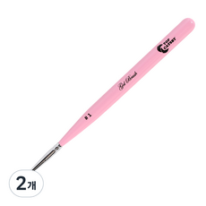 CATSBYTOP Top Nail 美甲細毛筆 1號 CBN02, 混合色, 2個