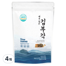 JECHEOLJINMI 濟州產手工海苔脆片, 35g, 4個