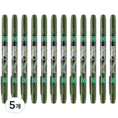 라인플러스 OHP펜 1mm 물펜MB 3.0mm, 초록, 60개