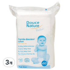 두스나뚜르 베이비 건티슈, 60매, 3개
