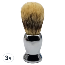 男士刮鬍泡刷 銀色3, 3個, 1入