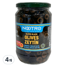 Nootro 切片黑橄欖, 700g, 4個