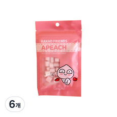 카카오프렌즈 캔디미 어피치 수제사탕 파우치, 35g, 6개