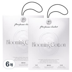 더클래스 퍼퓸 사쉐 차량용 방향제, 6개, 블루밍 코튼