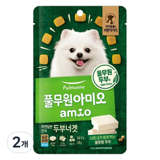풀무원아미오 강아지 자연담은간식 두부너겟, 두부맛, 80g, 2개