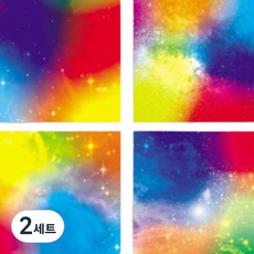 리라 종이학 4종 색종이 세트 9, 2세트, 4색