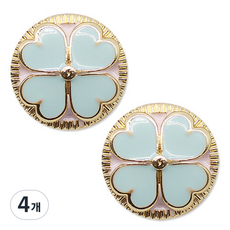 Button King 東大門鈕扣王 TWICE 鈕扣 21mm, 金薄荷, 4個