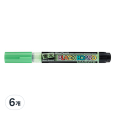 문화연필 블랙보드마카, 초록, 6개
