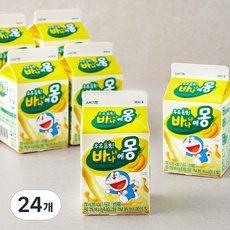 남양유업 우유 듬뿍 바나나에몽, 200ml, 24개