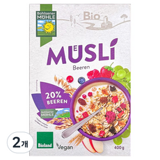 볼제너뮬러 유기농 베리 뮤즐리, 400g, 2개