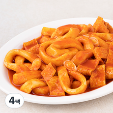 제너럴 납작 누들 밀떡볶이 기본, 433g, 4팩