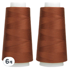 UNIQUE Premium OWL Coresa 45支2股縫紉線, 35 紅棕色, 6個