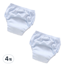 베베니즈 유아용 심플메쉬 배변팬티 2p, 블루, 4개